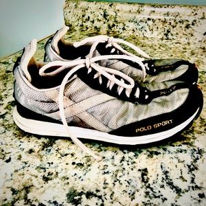 Ralph Lauren vintage metallic silver sneakers